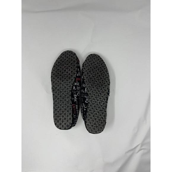 TOMS Women's W6 "Let Love Rule" Shoes Black /pink/silver - Picture 5 of 7